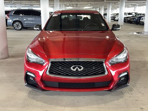 Used 2018 INFINITI Q50 Red Sport 400 w/ Sensory Package (Sport) image 3