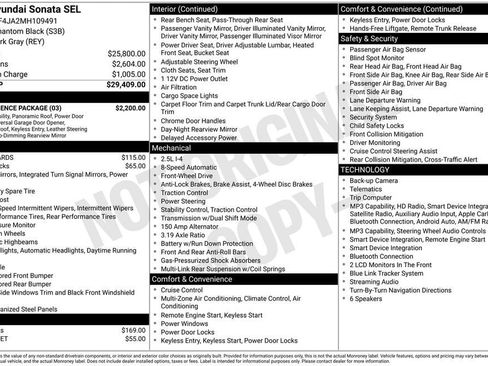 Used 2021 Hyundai Sonata SEL w/ Convenience Package FWD image 2