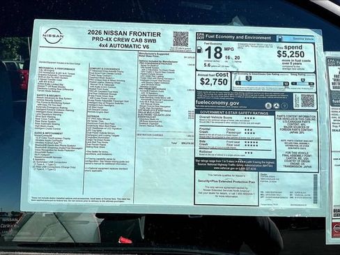 New 2026 Nissan Frontier PRO-4X w/ Pro Premium Package AWD/4WD image 14