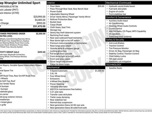 Used 2013 Jeep Wrangler Unlimited Sport AWD/4WD image 23