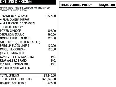 Certified 2025 GMC Sierra 1500 Denali w/ Technology Package AWD/4WD image 2