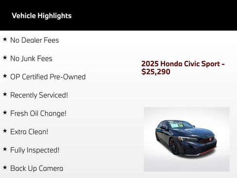 Used 2025 Honda Civic Sport image 49