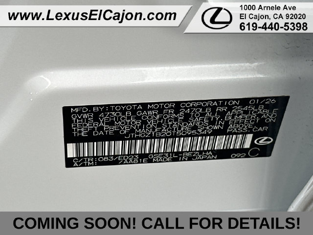 Certified 2026 Lexus IS 350 F Sport RWD image 37