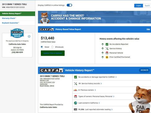 Used 2013 BMW 750Li image 2