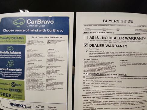 Certified 2026 Chevrolet Colorado Z71 w/ Technology Package AWD/4WD image 33