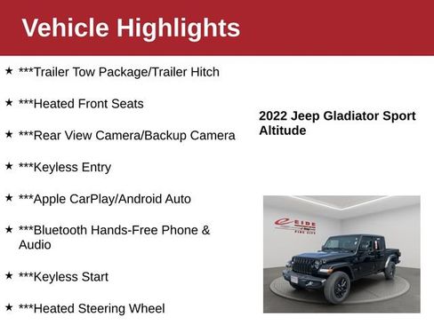 Used 2022 Jeep Gladiator Sport AWD/4WD image 4