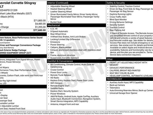 Certified 2023 Chevrolet Corvette Stingray 2D Coupe image 3