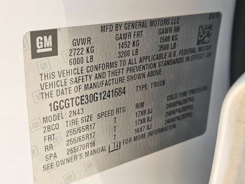 Used 2016 Chevrolet Colorado LT w/ Luxury Package, Chrome image 25