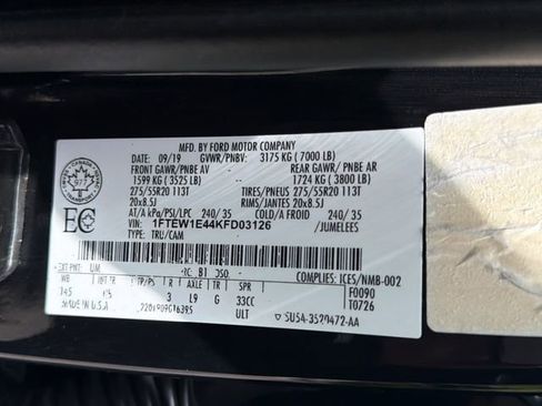Used 2019 Ford F150 Lariat w/ Equipment Group 502A Luxury AWD/4WD image 30