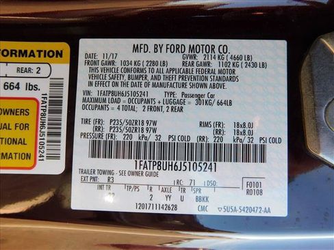 Used 2018 Ford Mustang Convertible w/ Equipment Group 101A RWD image 15