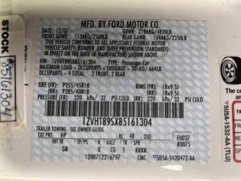 Used 2008 Ford Mustang Shelby GT500 image 18