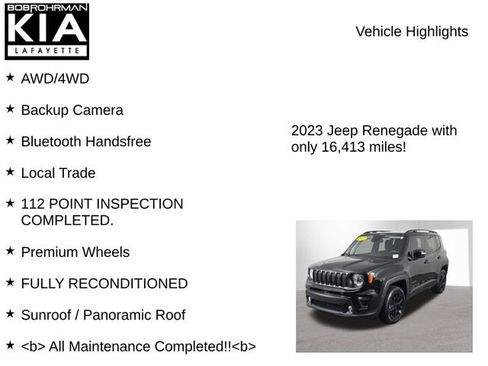 Used 2023 Jeep Renegade Altitude w/ Sun/Sound Group image 8