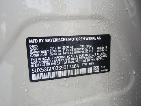 Used 2025 BMW X3 xDrive30i w/ Convenience Package AWD/4WD image 23