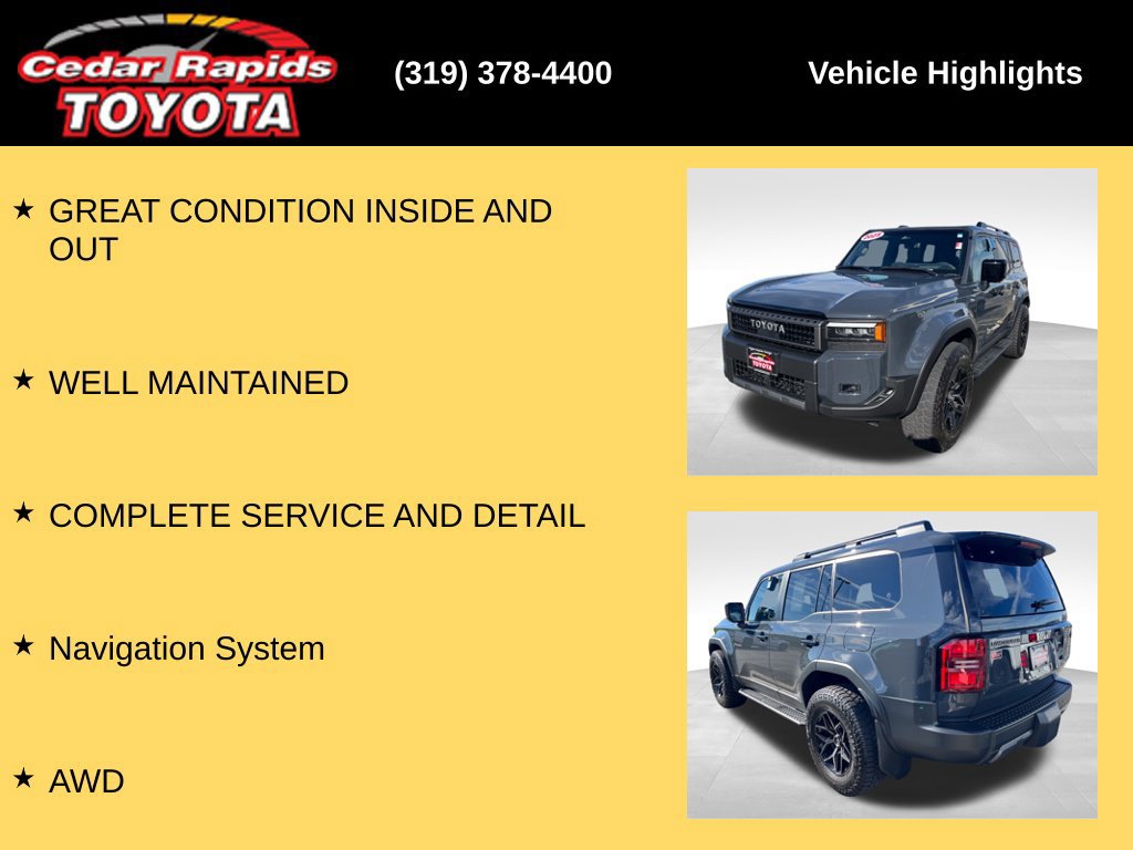 Used 2025 Toyota Land Cruiser w/ Premium Package AWD/4WD image 8