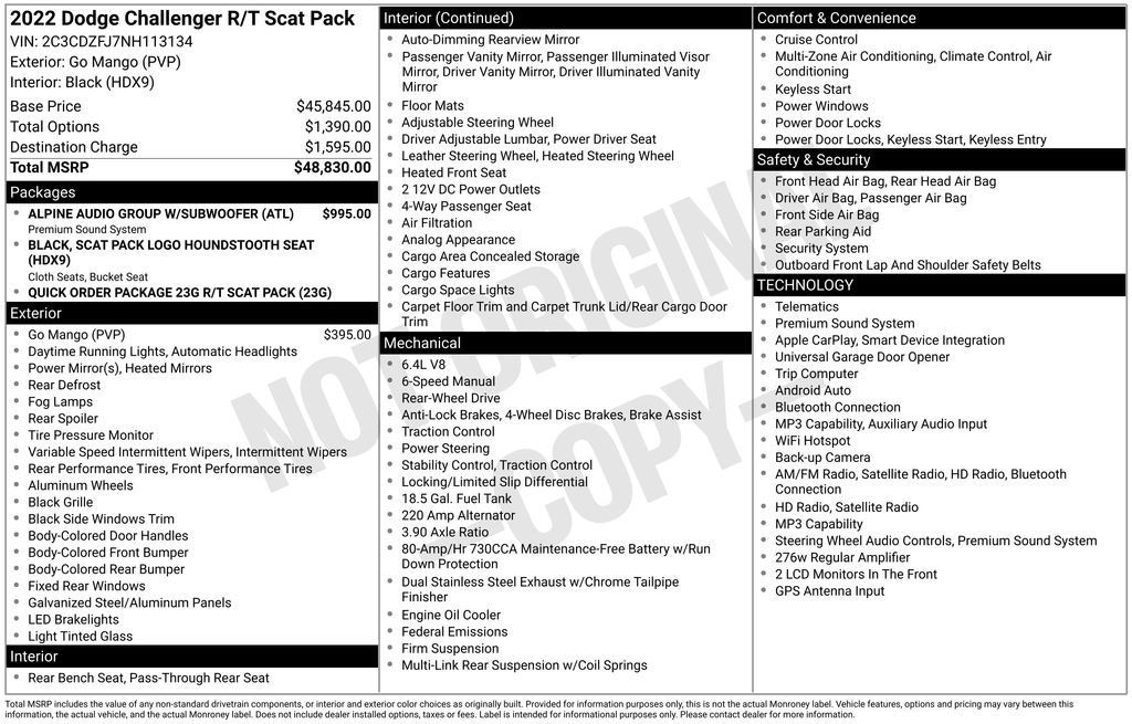 Used 2022 Dodge Challenger R/T Scat Pack RWD image 32