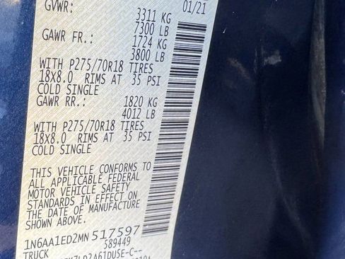 Used 2021 Nissan Titan PRO-4X w/ Pro-4x Utility Package image 30