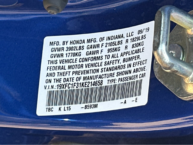 Used 2019 Honda Civic EX image 33