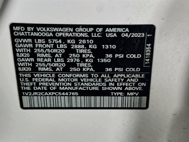 Used 2023 Volkswagen Atlas SE w/ Panoramic Sunroof Package FWD image 34