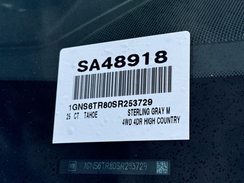 Used 2025 Chevrolet Tahoe High Country AWD/4WD image 44
