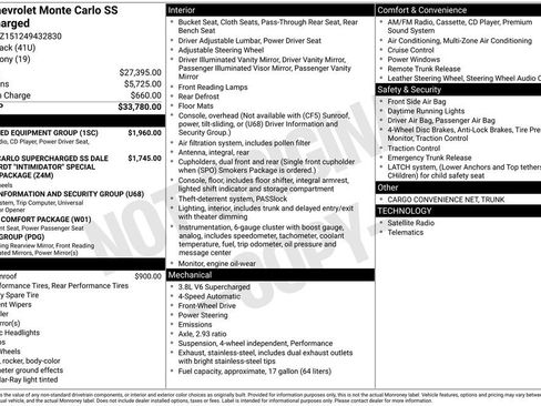 Used 2004 Chevrolet Monte Carlo SS w/ Preferred Equipment Group FWD image 27