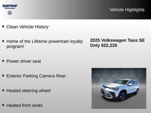 Used 2025 Volkswagen Taos SE AWD/4WD image 7