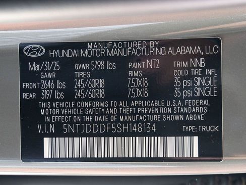 Used 2025 Hyundai Santa Cruz XRT AWD/4WD image 34