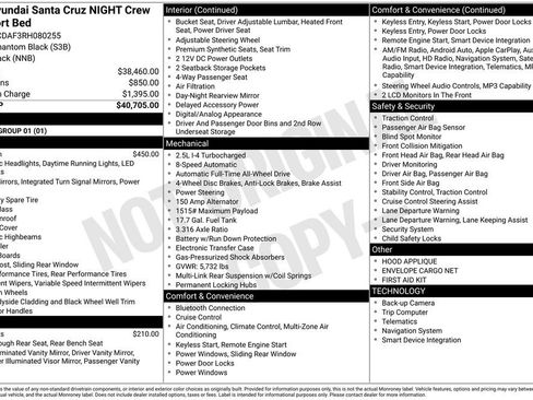 Certified 2024 Hyundai Santa Cruz Night AWD/4WD image 26