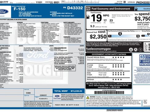 Used 2023 Ford F150 Lariat w/ Max Trailer Tow Package image 63