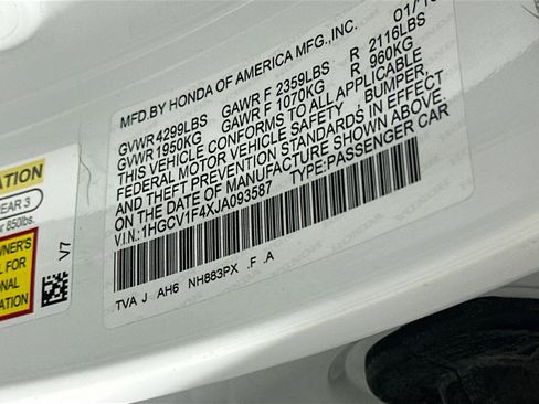 Used 2018 Honda Accord EX image 12