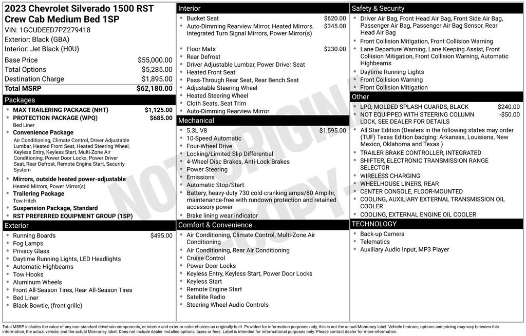 Used 2023 Chevrolet Silverado 1500 RST w/ Max Trailering Package AWD/4WD image 22