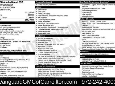 New 2026 GMC Acadia Denali image 7