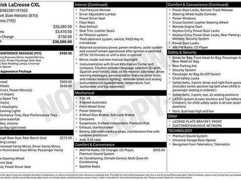 Used 2008 Buick LaCrosse CXL w/ Driver Confidence Package image 2