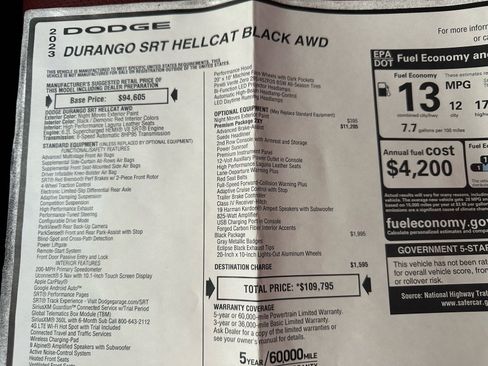 Used 2023 Dodge Durango SRT Hellcat image 39