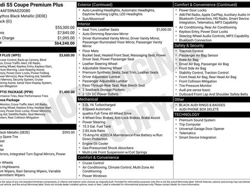Certified 2022 Audi S5 Premium Plus w/ Premium Plus image 41