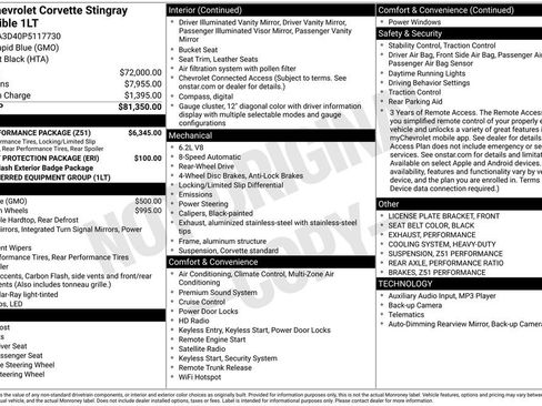 Used 2023 Chevrolet Corvette Stingray Convertible w/ Z51 Performance Package image 6