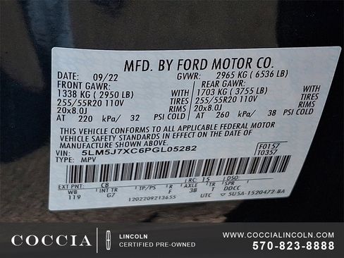 Used 2023 Lincoln Aviator Reserve w/ Elements Package Plus image 27