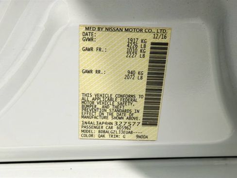 Used 2017 Nissan Altima 2.5 S w/ Power Driver Seat Package FWD image 24