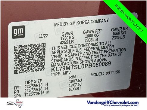 Used 2023 Chevrolet TrailBlazer RS w/ Convenience Package FWD image 26