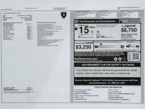 Used 2021 Lamborghini Huracan STO image 25