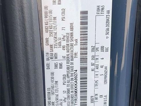 Used 2019 Ford Transit 250 148 High Roof Extended image 17