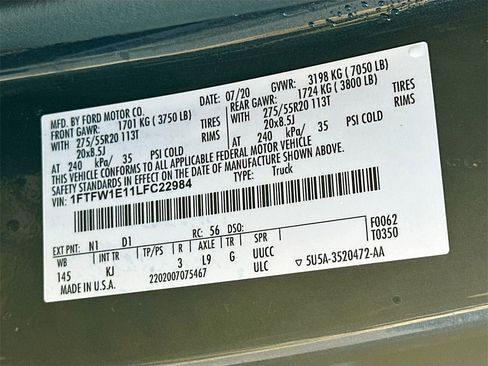 Used 2020 Ford F150 King Ranch w/ Equipment Group 601A Luxury image 32