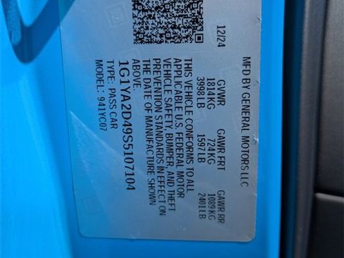 Used 2025 Chevrolet Corvette Stingray Coupe w/ Battery Protection Package image 31