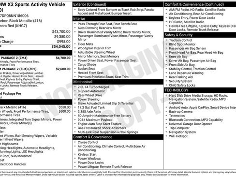 Used 2022 BMW X3 sDrive30i w/ M Sport Package 2 image 11