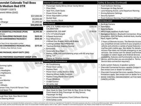 Certified 2023 Chevrolet Colorado Trail Boss w/ LPO, Dark Essentials Package AWD/4WD image 4