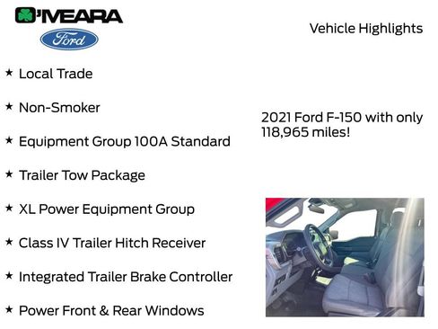Used 2021 Ford F150 XL w/ XL Power Equipment Group AWD/4WD image 8