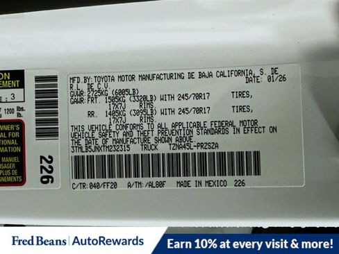 New 2026 Toyota Tacoma SR5 image 11