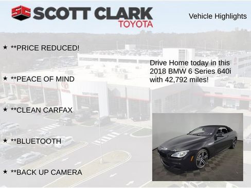 Used 2018 BMW 640i Convertible image 7