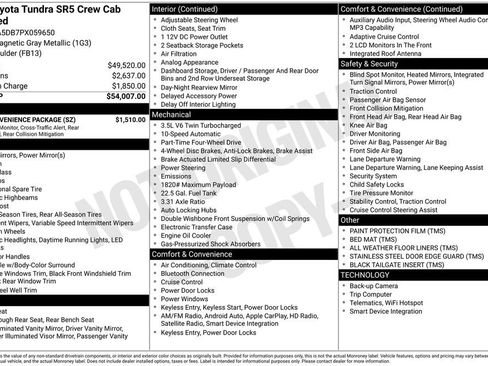 Used 2023 Toyota Tundra SR5 w/ SR5 Convenience Package AWD/4WD image 34