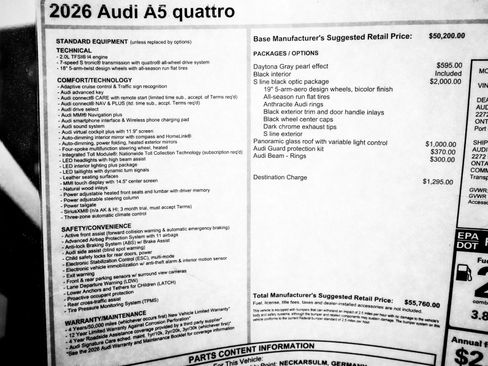 New 2026 Audi A5 2.0T Premium AWD/4WD image 32