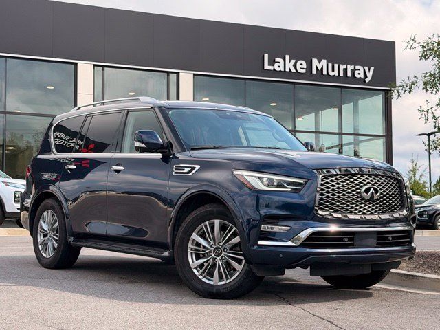 Used 2021 INFINITI QX80 Luxe w/ Cargo Package RWD image 1